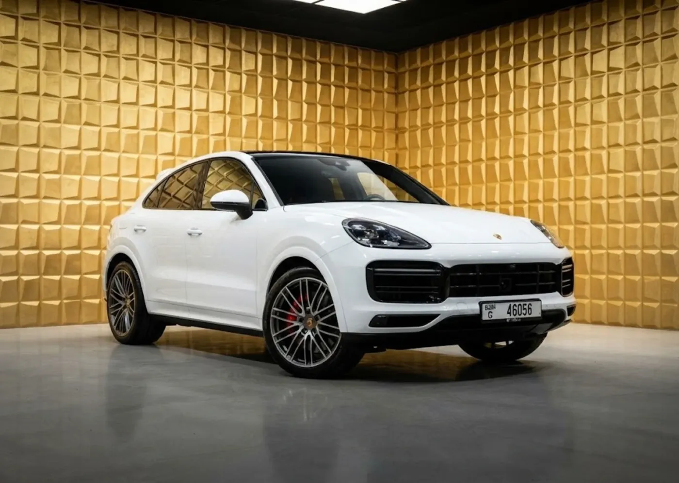 Porsche Cayenne SUV ready for hotel delivery in Dubai