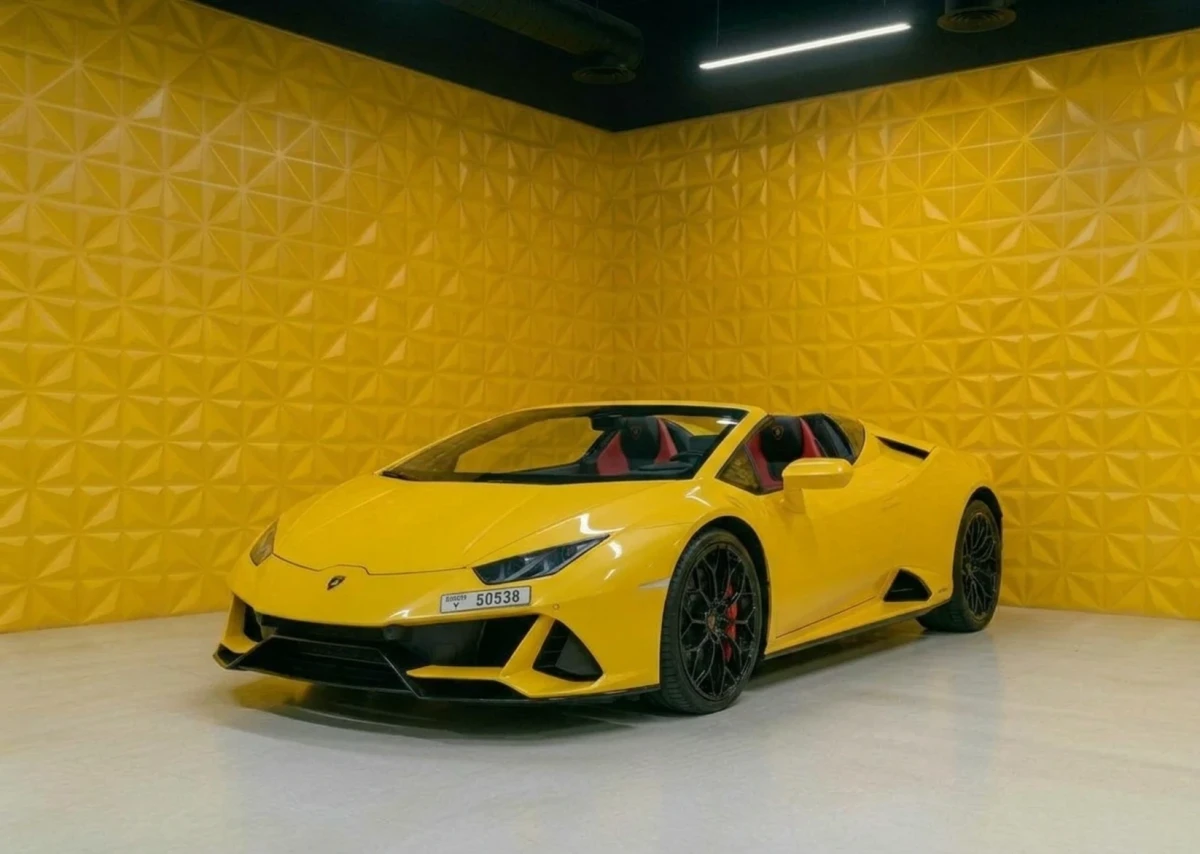Lamborghini Huracan Evo Spyder 2026 or similar for rent in Dubai