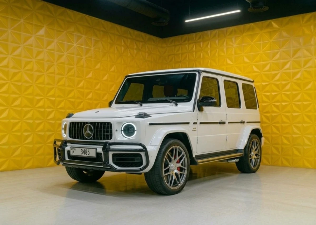 Mercedes Benz G63 2025 AMG White for rent in Dubai